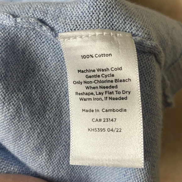 Talbots Sky Blue Lightweight Pullover Sweater, Plus Size 2X - Picture 8 of 8